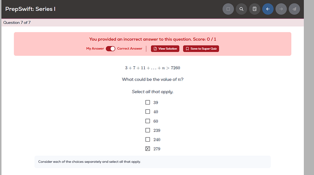 Prepswift: Series 1 (Question 7) - GRE Quant Problem Solving - Greg ...