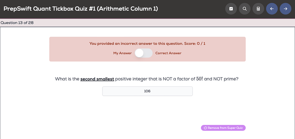 Quant Tickbox Quiz #1 Doubt - GRE Quant Problem Solving - Greg Mat+ ...