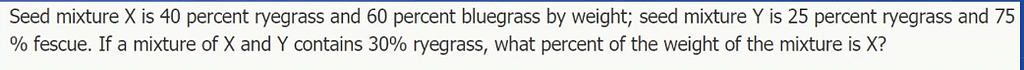 Using the "trick" for weighted averages / mixtures - GRE Quant Problem ...