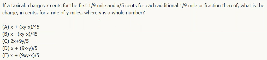 Unable to solve question using algebra - GRE Quant Problem Solving ...