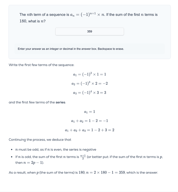 Sequences & Series - Minor doubt - GRE Quant Problem Solving - Greg ...