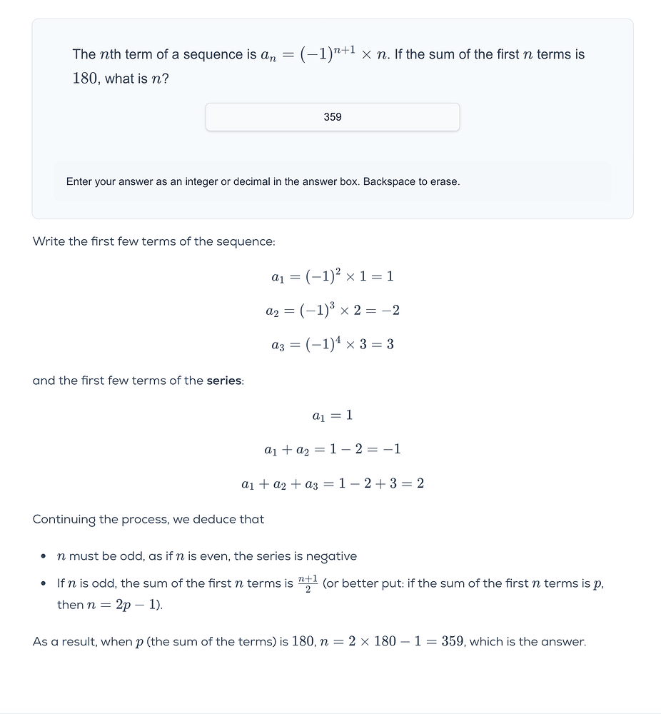 Sequences & Series - Minor doubt - GRE Quant Problem Solving - Greg ...