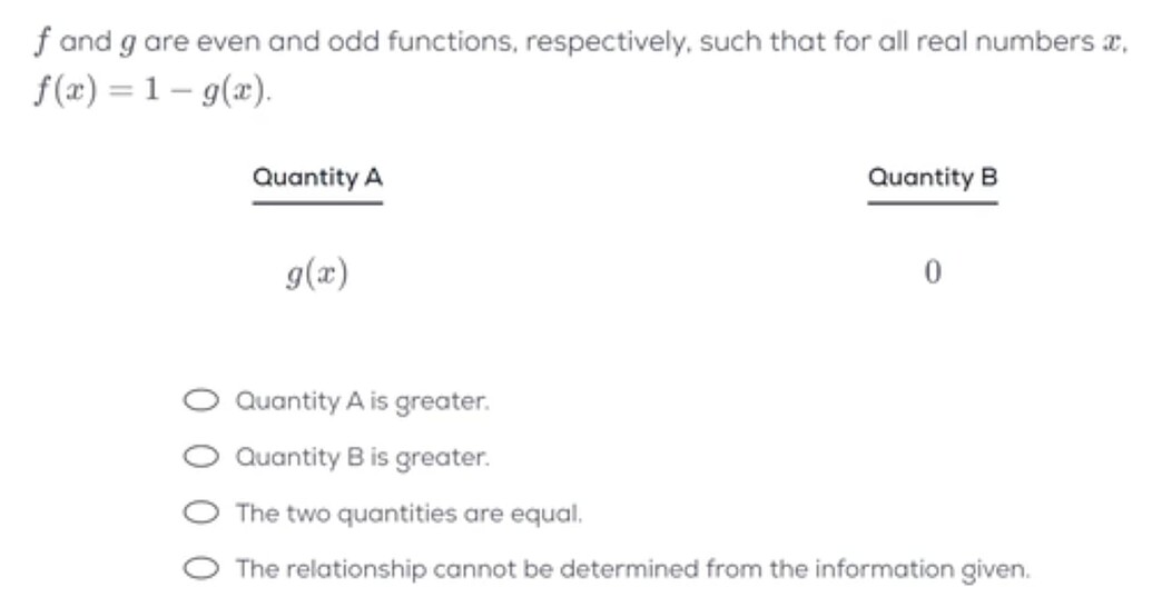 Quants Examples. Question Timed Quant Practice - Medium Section 1 Sample #3 Question 2 - GRE ...