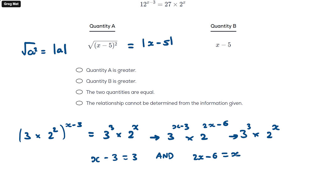 Doubt in Timed Medium Test (Greg) I Sample#8 - GRE Quant Problem ...