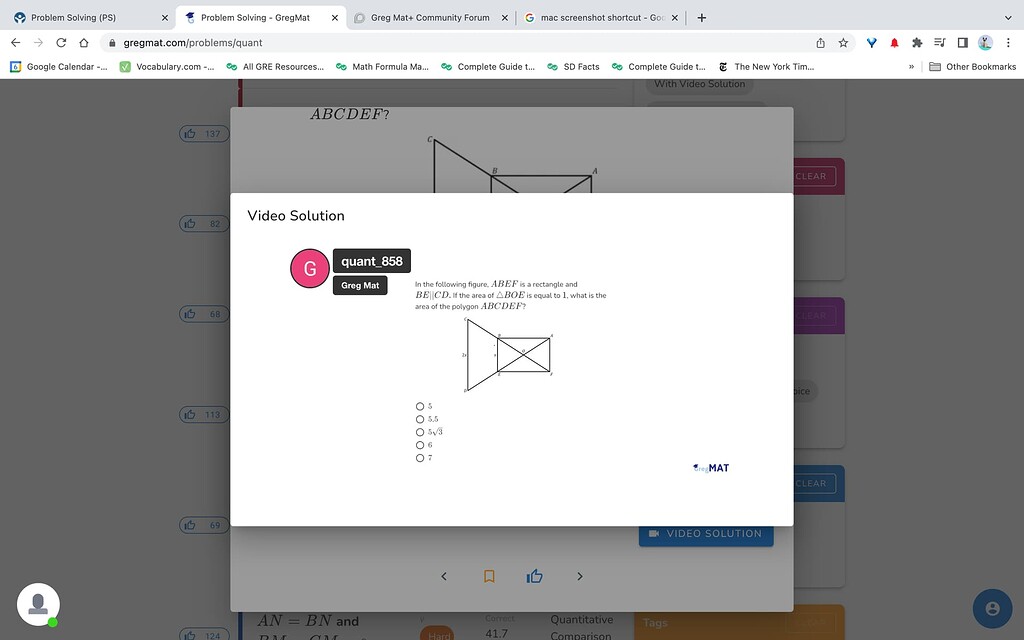 GregMat Geometry Question (HARD) - GRE Quant Problem Solving - Greg ...