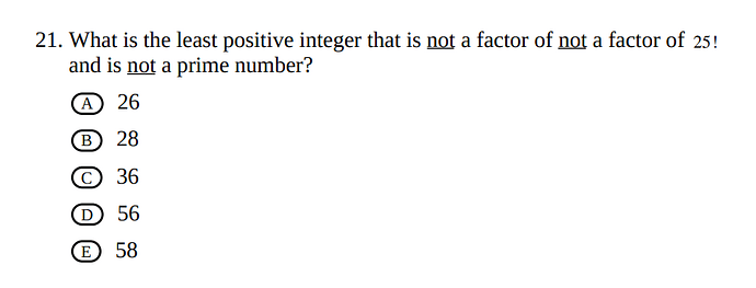 not a factor not a factor