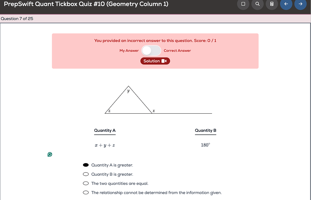 Geometry question - solving visually? - GRE Quant Problem Solving ...