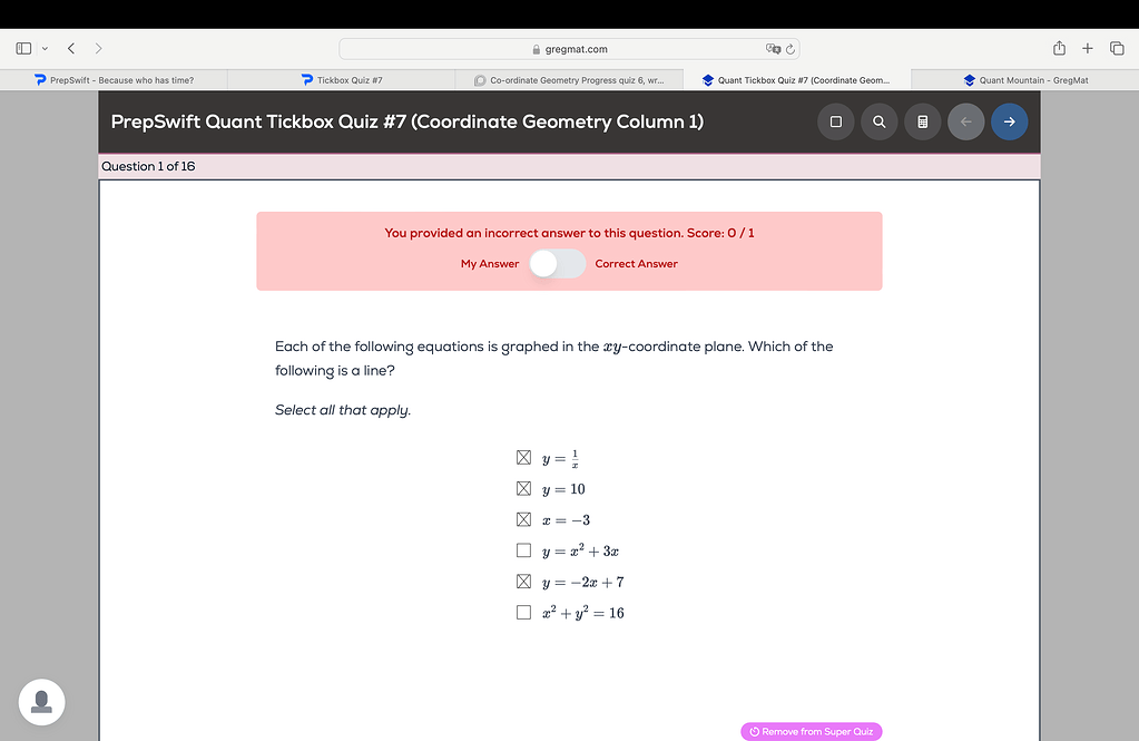 Co ordinate geometry - GRE Quant Problem Solving - Greg Mat+ Community ...