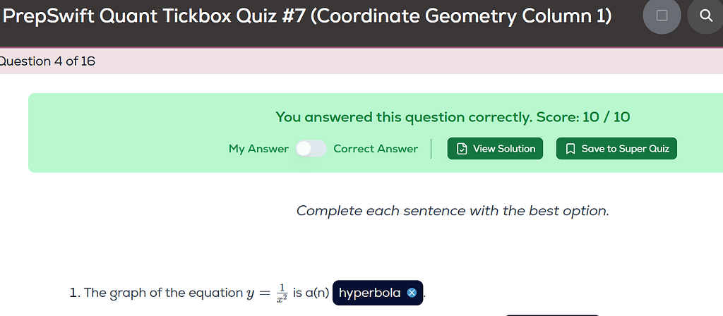 Prepswift Quant Tickbox Quiz #7 Question 4 - GRE Quant Problem Solving ...