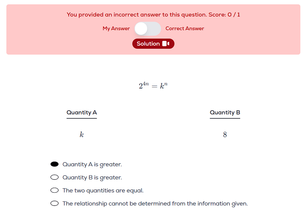 Request to change the answer key - GRE Quant Problem Solving - Greg ...
