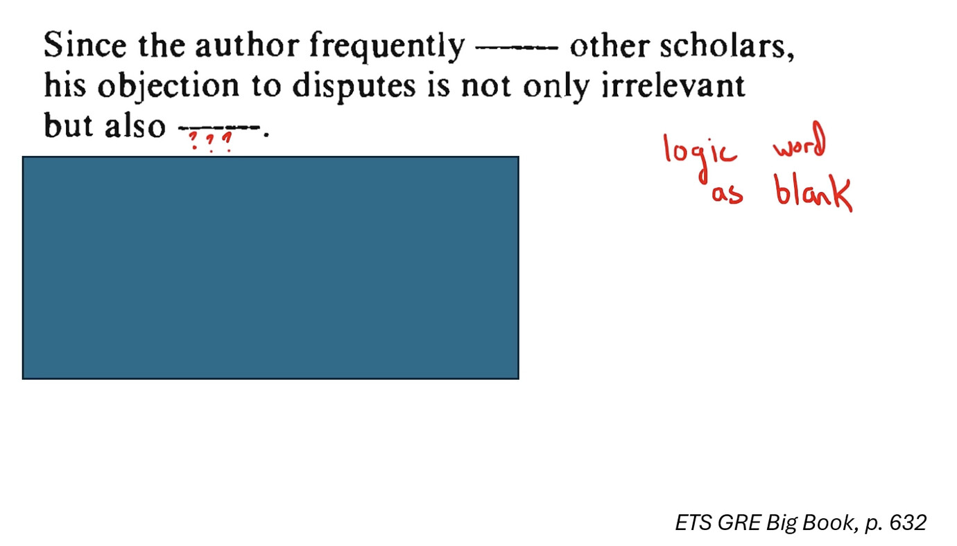 TC Question Approach - GRE Verbal Problem Solving - Greg Mat+ Community ...