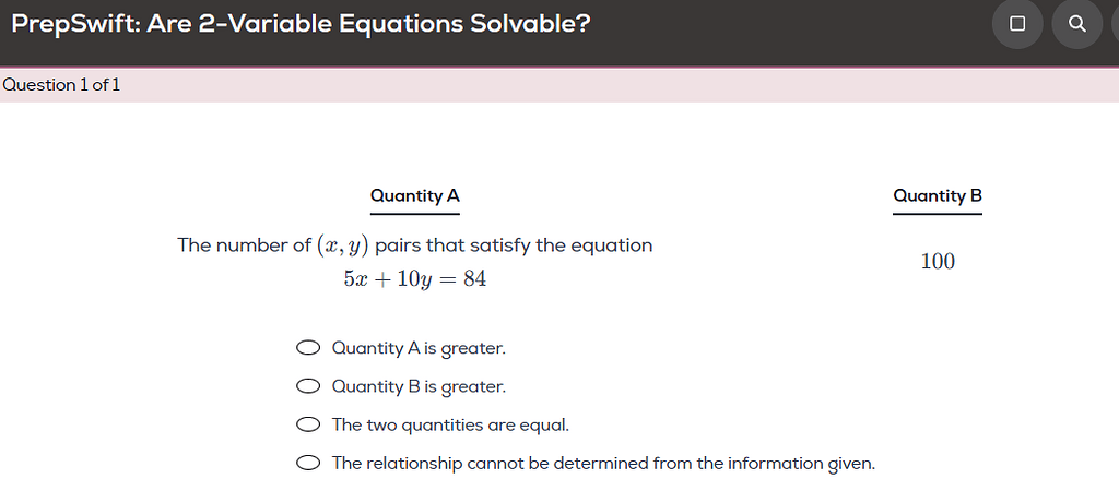 Are 2-Variable Equations Solvable? - GRE Quant Problem Solving - Greg ...