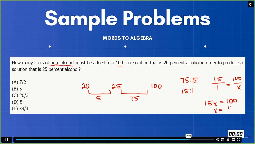 Doubt in Mixture problems - GRE Quant Problem Solving - Greg Mat+ ...