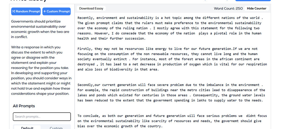 Issue essay feedback required - GRE General - Greg Mat+ Community Forum