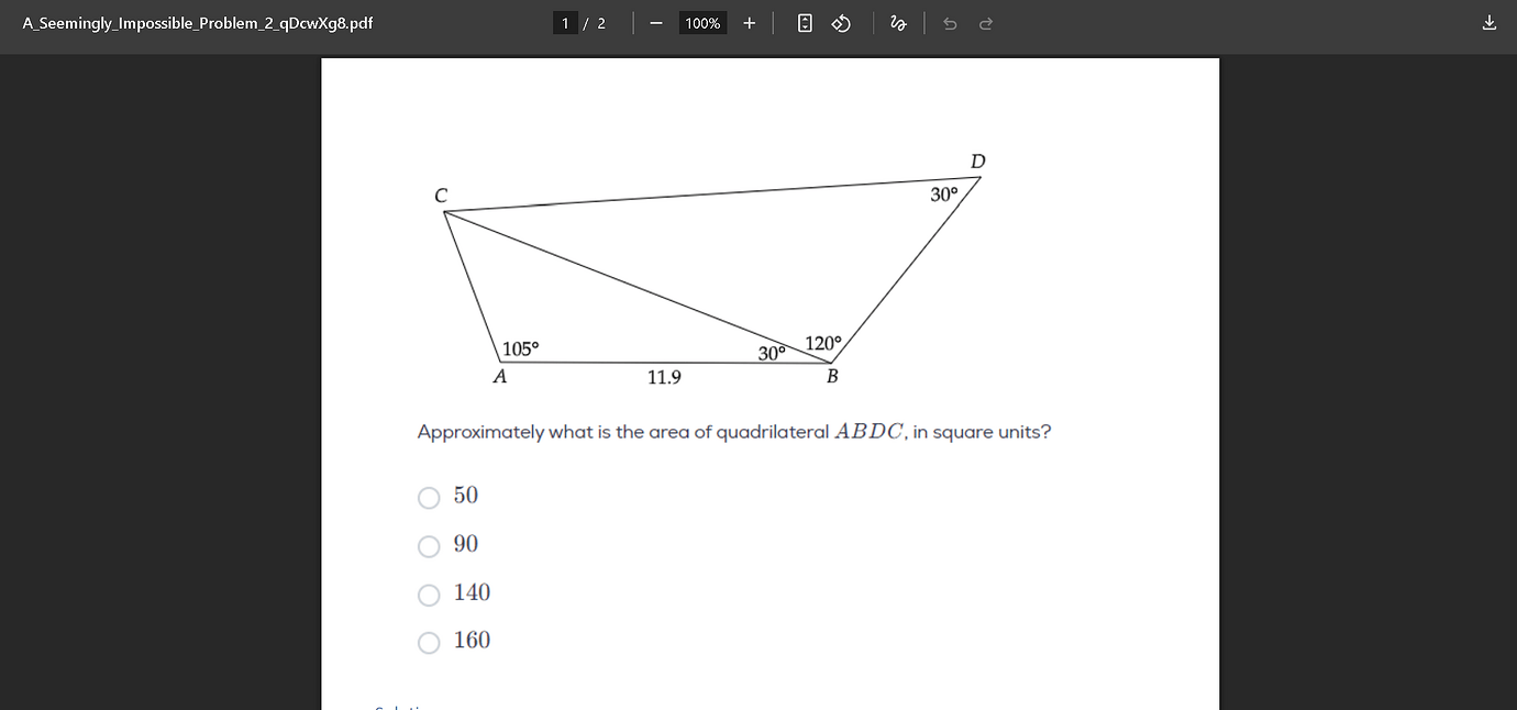 A seemingly impossible Question-PrepSwift quiz - GRE Quant Problem ...
