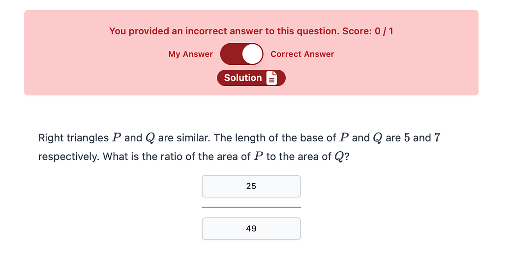 PrepSwift Similar Triangles Exercises Question 5 - GRE Quant Problem ...