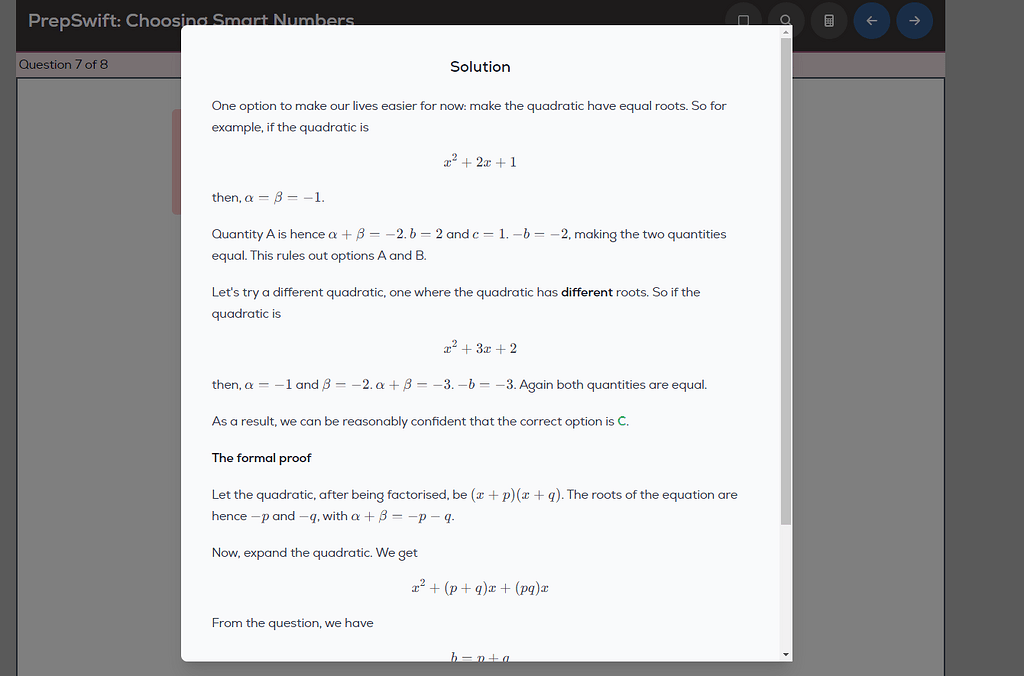 Choosing Smart Numbers Quiz 2 Question 7 - GRE Quant Problem Solving ...
