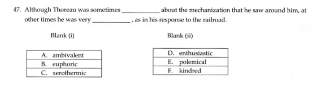 TC - No Context 2 blanker - GRE Verbal Problem Solving - Greg Mat+ ...