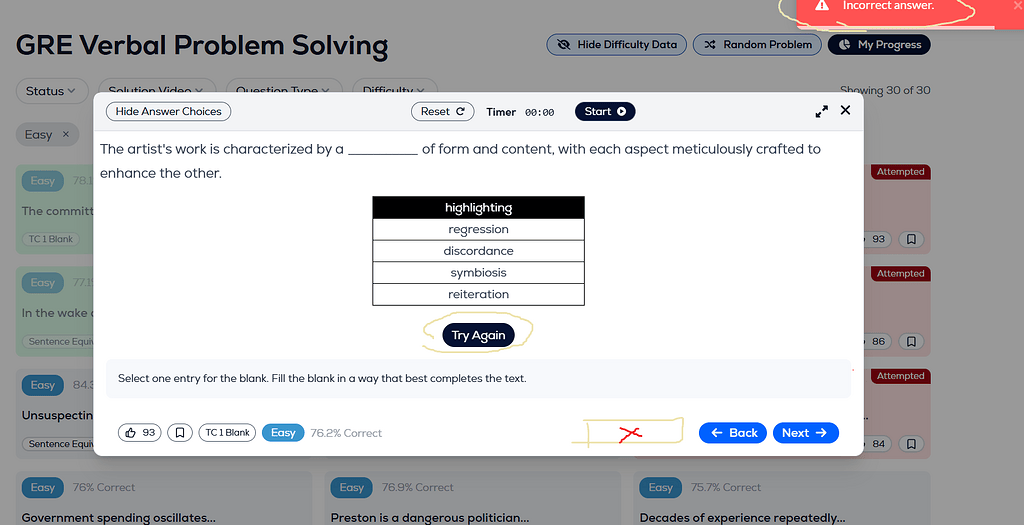 Bug in gre verbal problem solving - GRE General - Greg Mat+ Community Forum