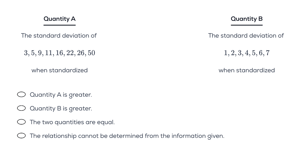 Standardization - GRE Quant Problem Solving - Greg Mat+ Community Forum