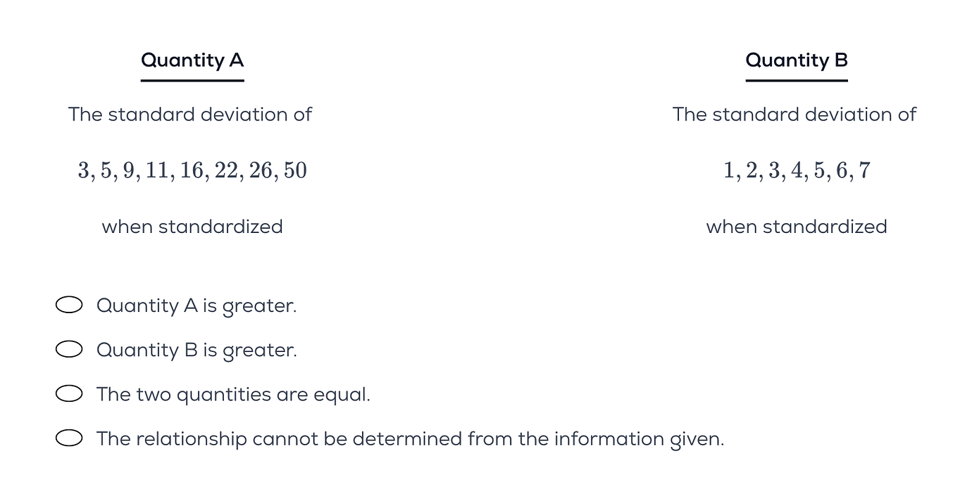 Standardization - GRE Quant Problem Solving - Greg Mat+ Community Forum