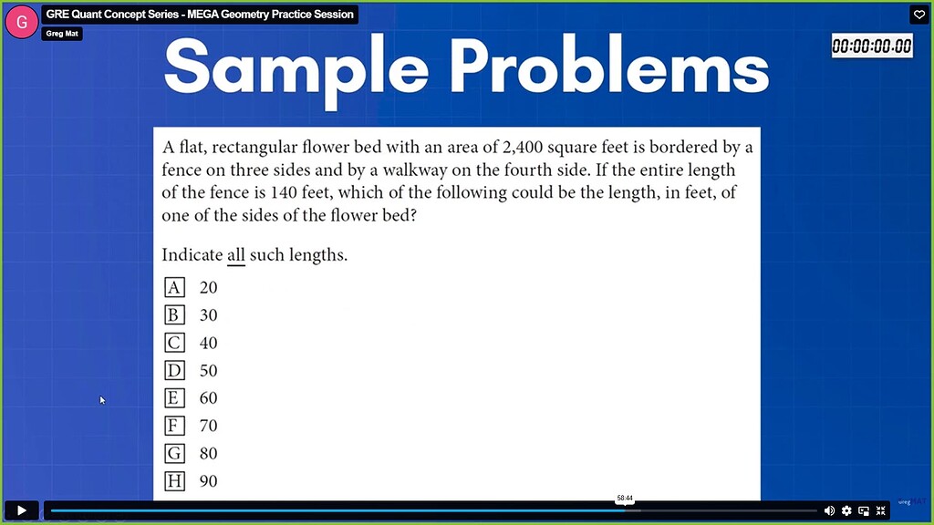 Mega Geometry Practice (length vs width) - GRE Quant Problem Solving ...