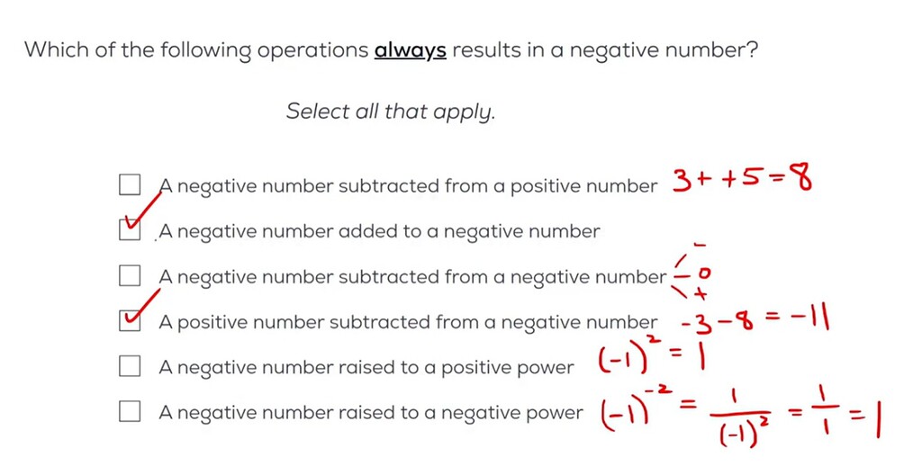 Question regarding oerations with a negative - GRE Quant Problem ...