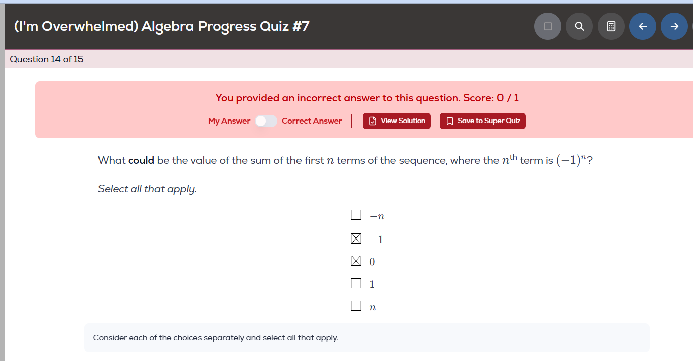 (I'm Overwhelmed) Algebra Progress Quiz #7 - Question 14 - GRE Quant ...