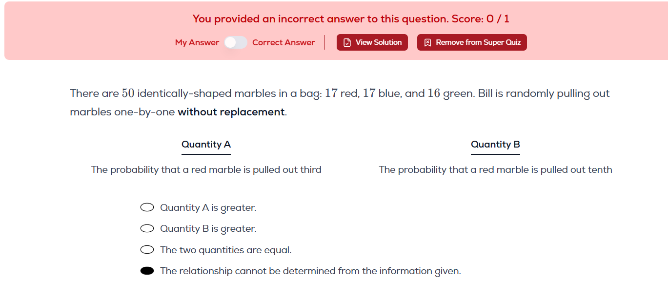 Doubt with probability question - GRE Quant Problem Solving - Greg Mat+ ...