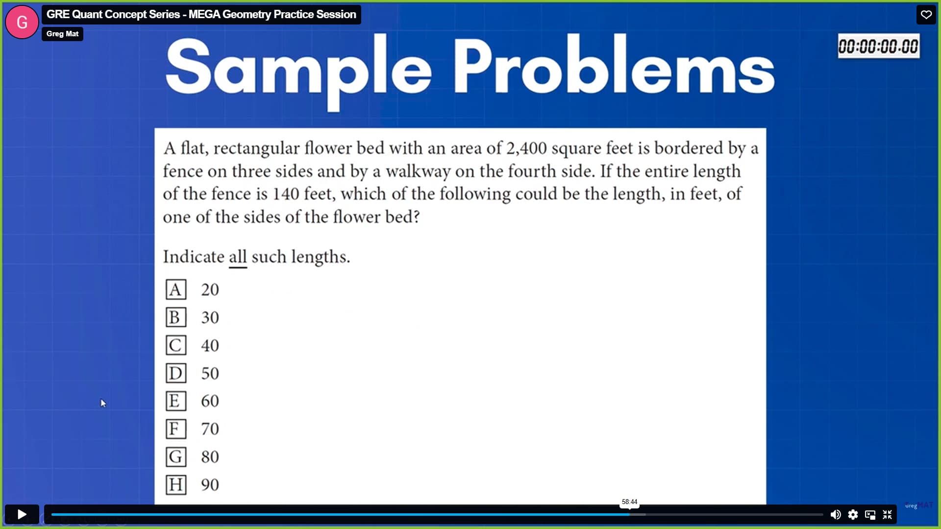 Mega Geometry Practice (length vs width) - GRE Quant Problem Solving ...